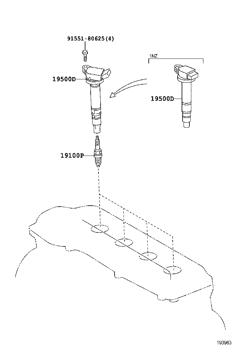  PORTE SPADE |  IGNITION COIL SPARK PLUG