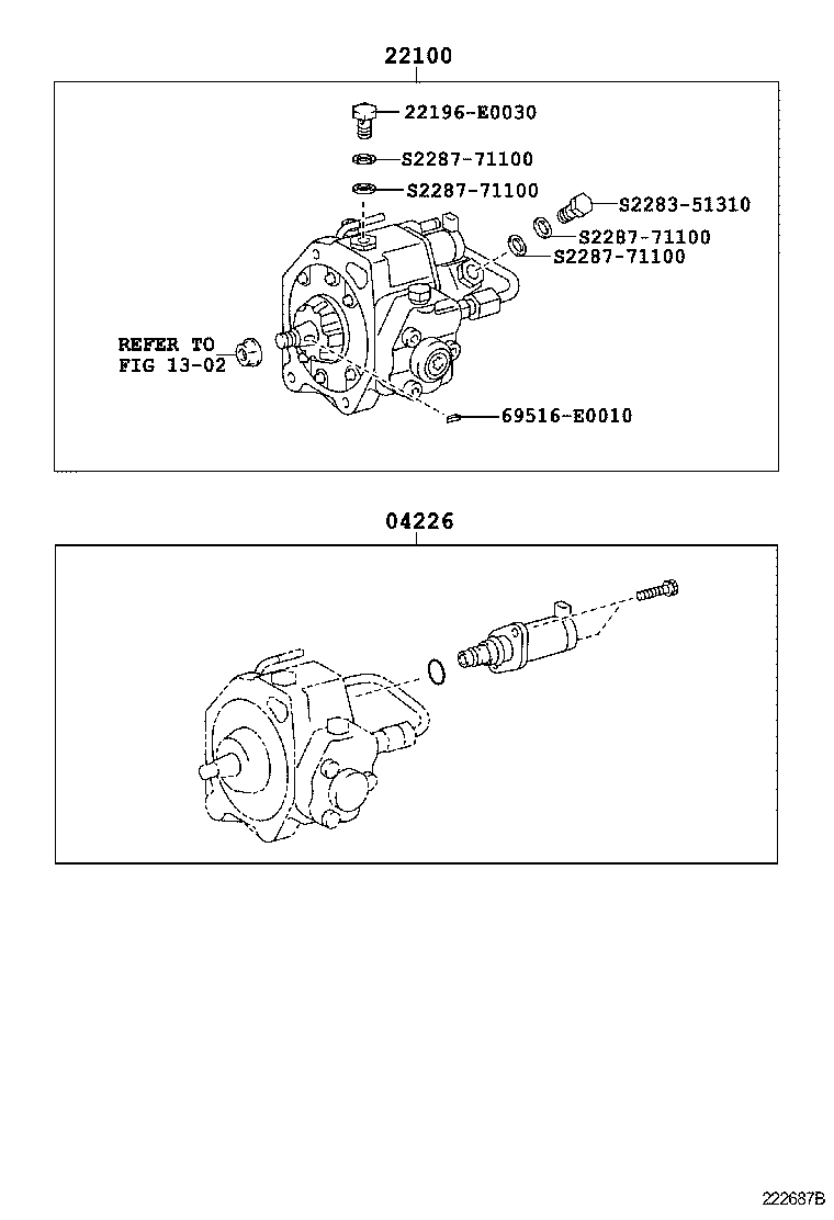  DYNA TOYOACE |  INJECTION PUMP ASSEMBLY