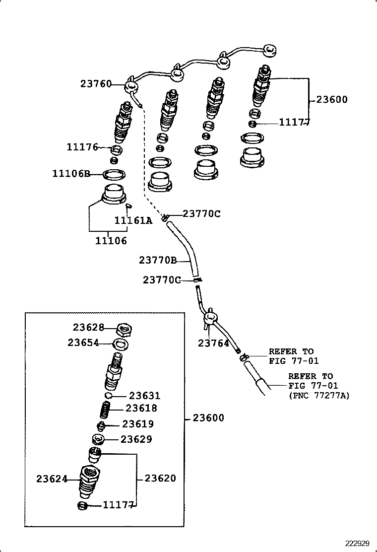  CROWN COMFORT SED |  INJECTION NOZZLE