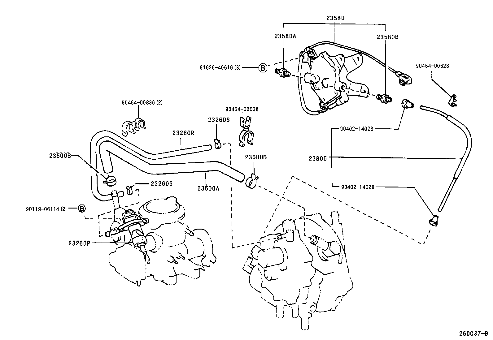  CROWN COMFORT SED |  LPG CARBURETOR FUEL PIPE