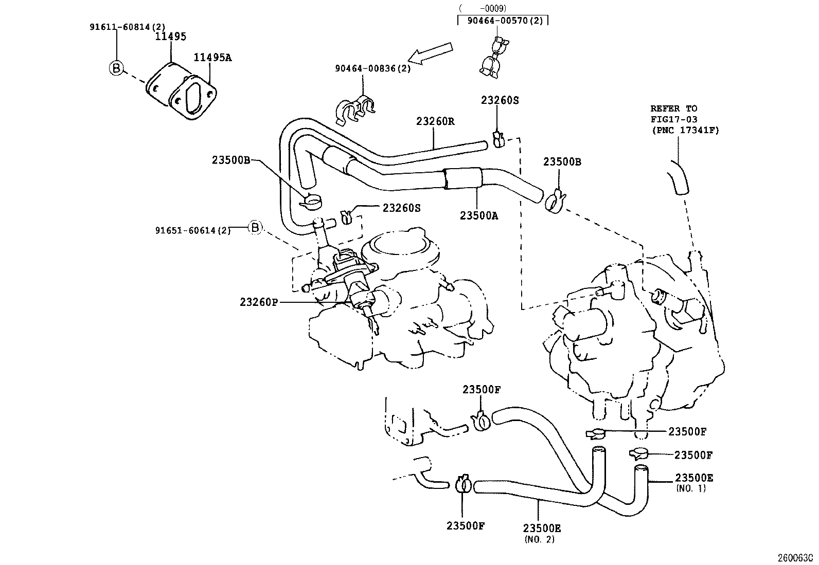  CROWN COMFORT SED |  LPG CARBURETOR FUEL PIPE
