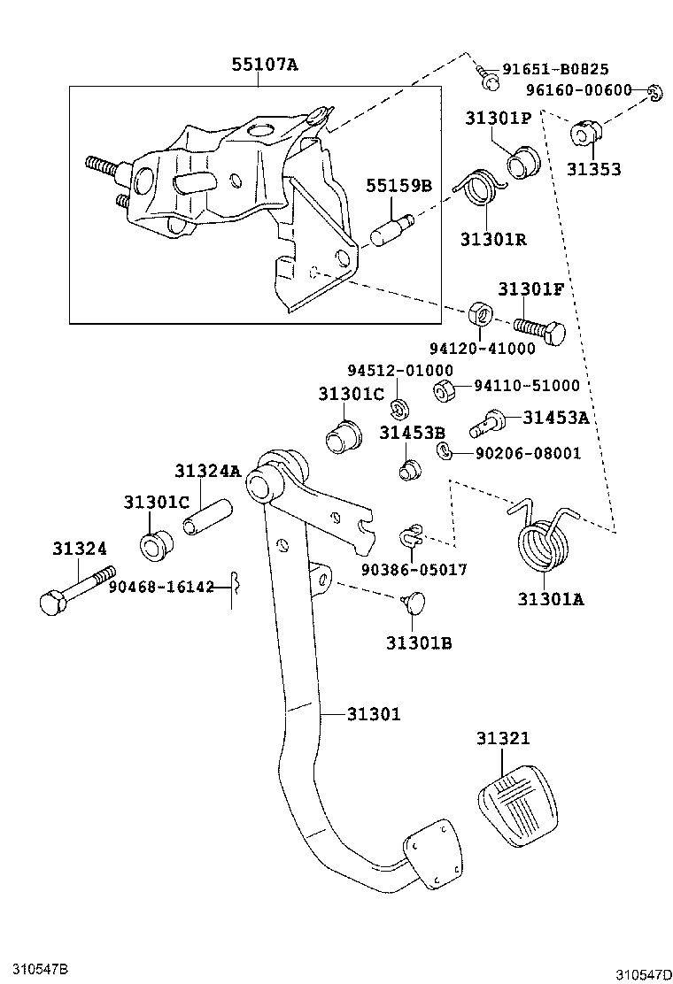  CROWN COMFORT SED |  CLUTCH PEDAL FLEXIBLE HOSE