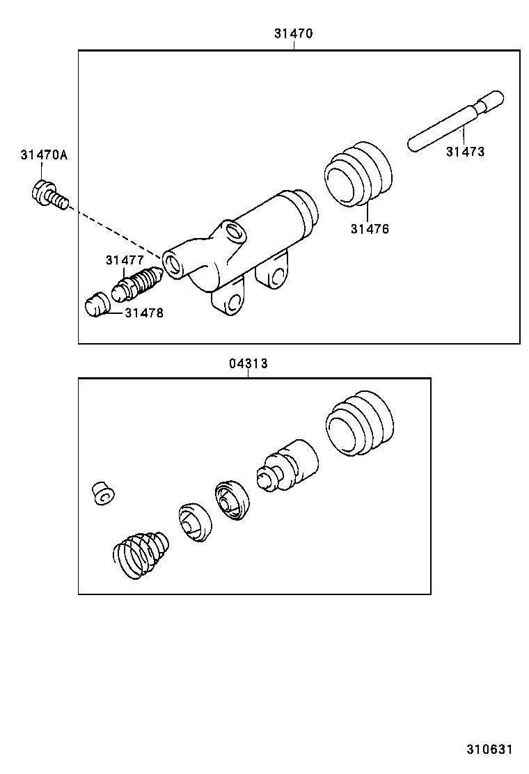  CROWN COMFORT SED |  CLUTCH RELEASE CYLINDER