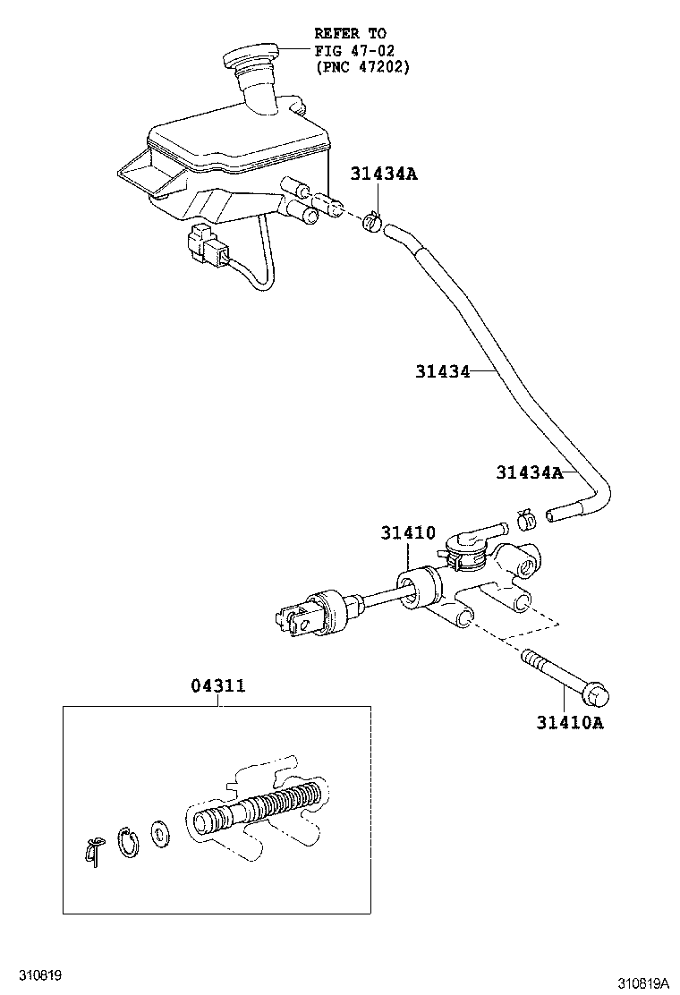  DYNA TOYOACE |  CLUTCH MASTER CYLINDER