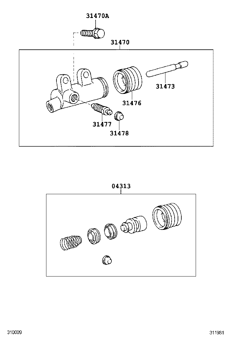  CROWN COMFORT SED |  CLUTCH RELEASE CYLINDER