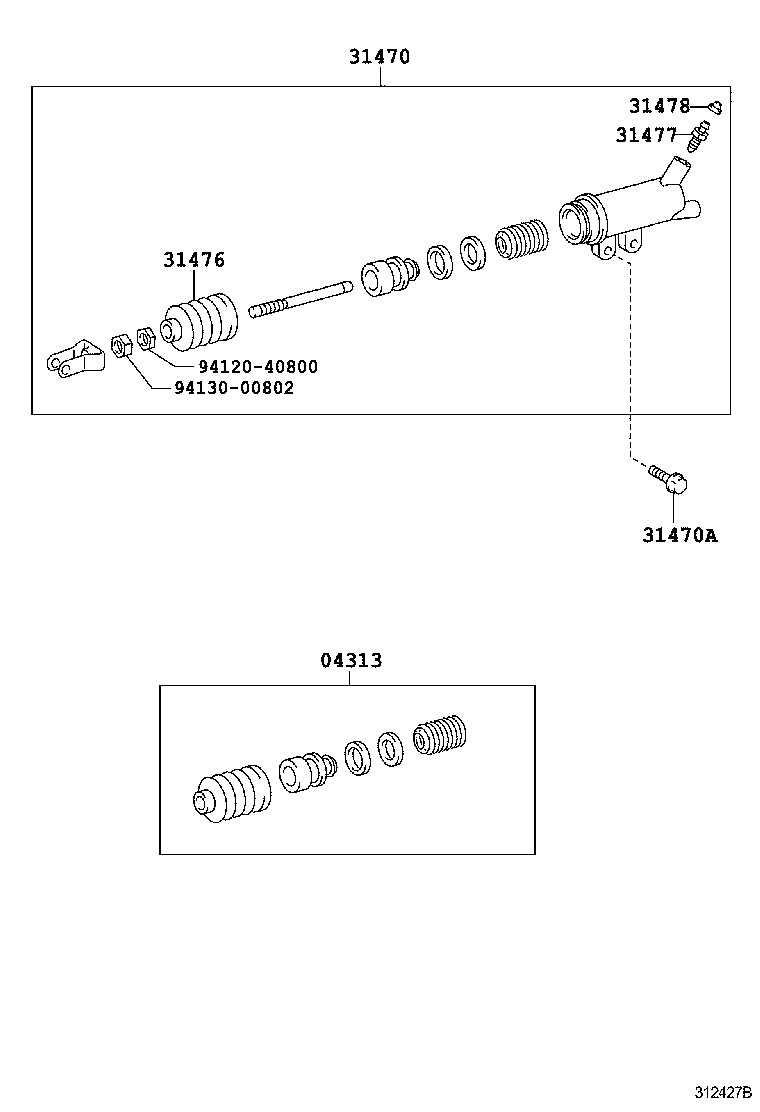  DYNA TOYOACE HV |  CLUTCH RELEASE CYLINDER