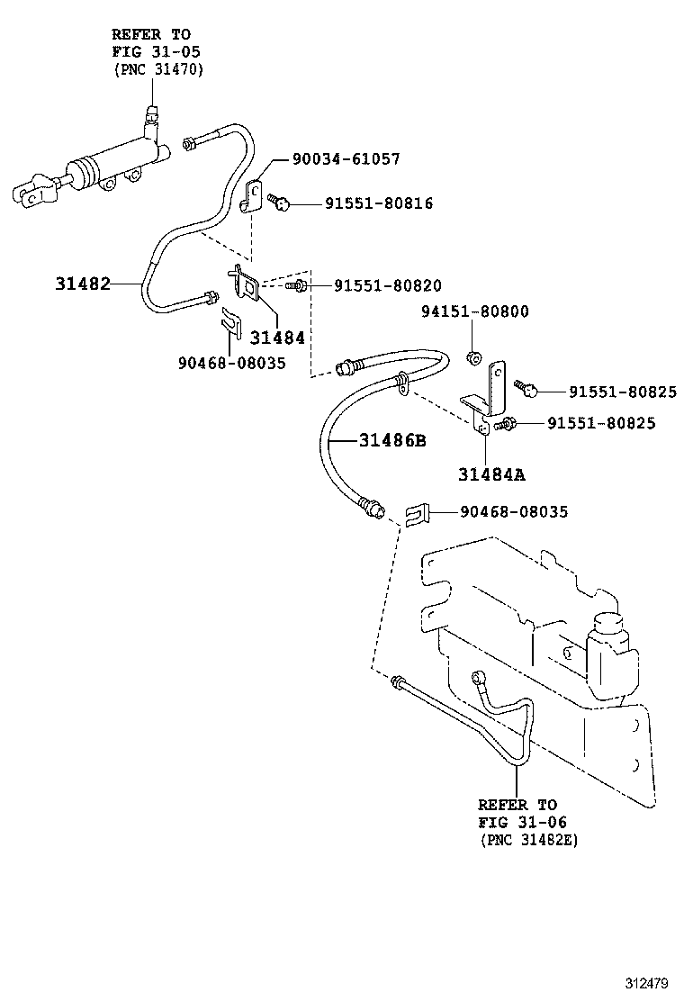 DYNA TOYOACE HV |  CLUTCH PEDAL FLEXIBLE HOSE