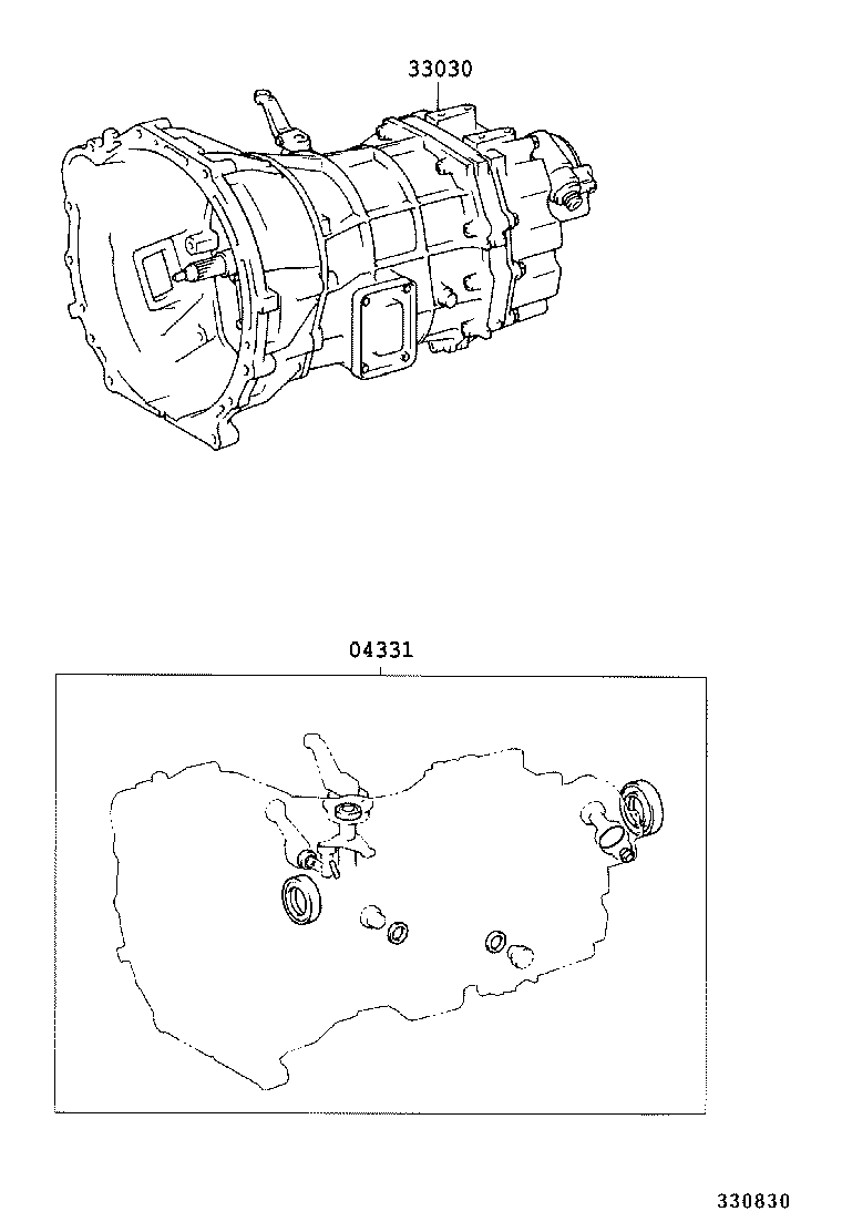  DYNA TOYOACE |  TRANSAXLE OR TRANSMISSION ASSY GASKET KIT MTM