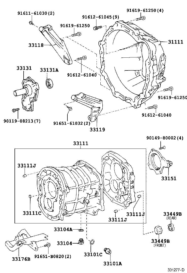  CROWN COMFORT SED |  CLUTCH HOUSING TRANSMISSION CASE MTM