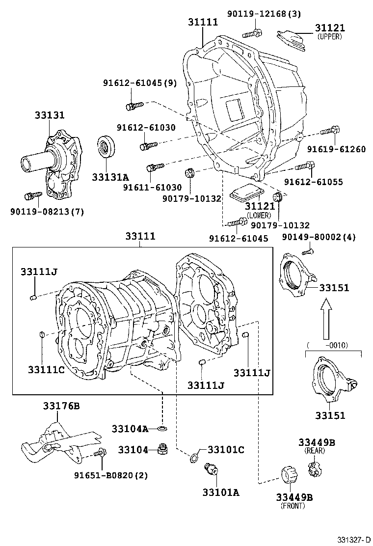  CROWN COMFORT SED |  CLUTCH HOUSING TRANSMISSION CASE MTM