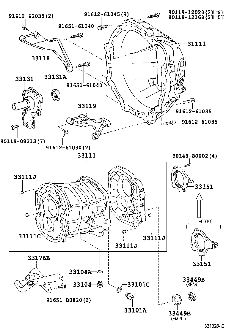  CROWN COMFORT SED |  CLUTCH HOUSING TRANSMISSION CASE MTM