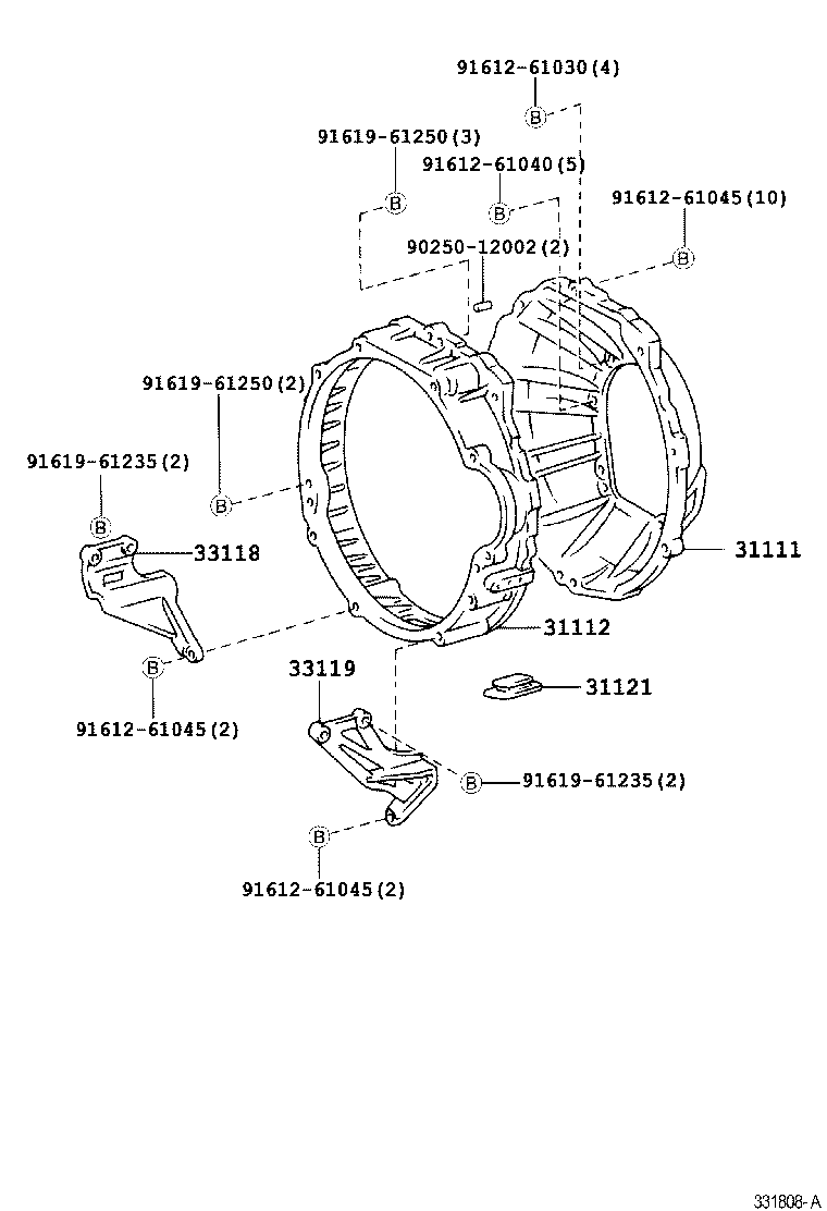  COASTER |  CLUTCH HOUSING TRANSMISSION CASE MTM