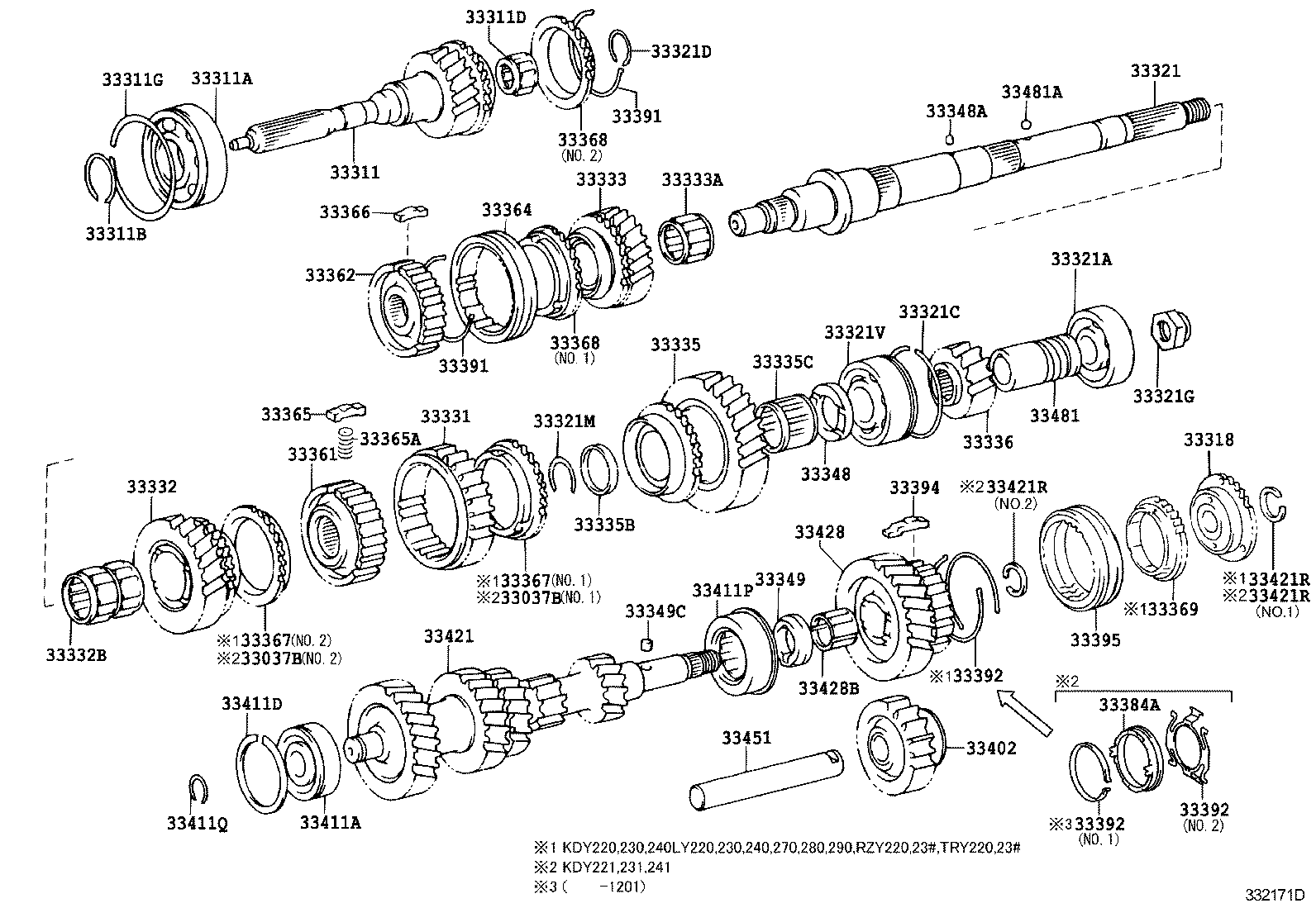  DYNA TOYOACE |  TRANSMISSION GEAR MTM