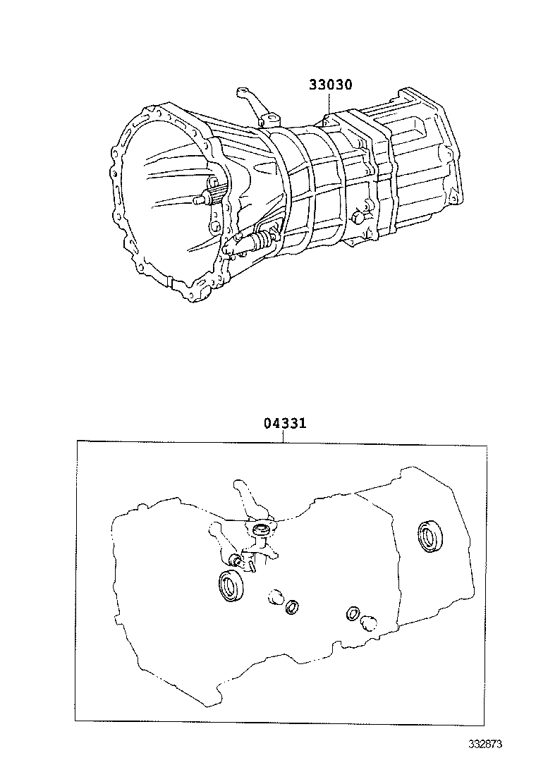  HIACE REGIUSACE |  TRANSAXLE OR TRANSMISSION ASSY GASKET KIT MTM