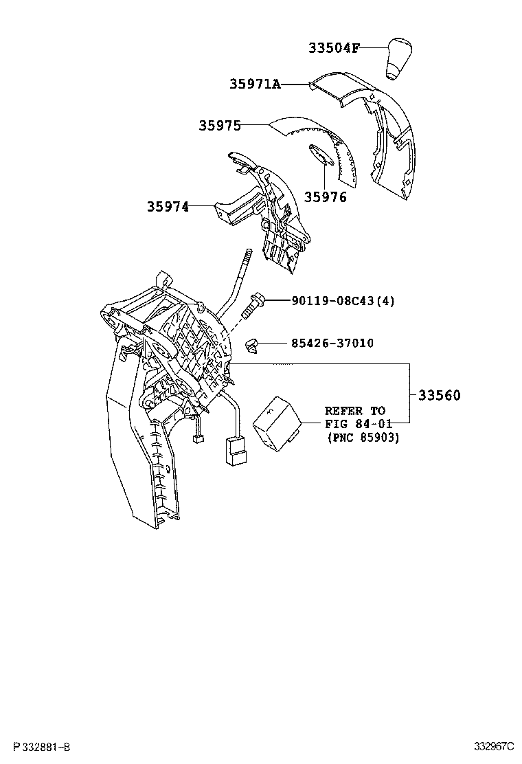  ESTIMA HYBRID |  SHIFT LEVER RETAINER