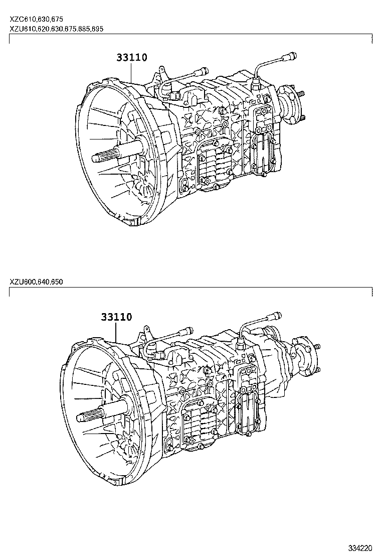 DYNA TOYOACE |  TRANSAXLE OR TRANSMISSION ASSY GASKET KIT MTM