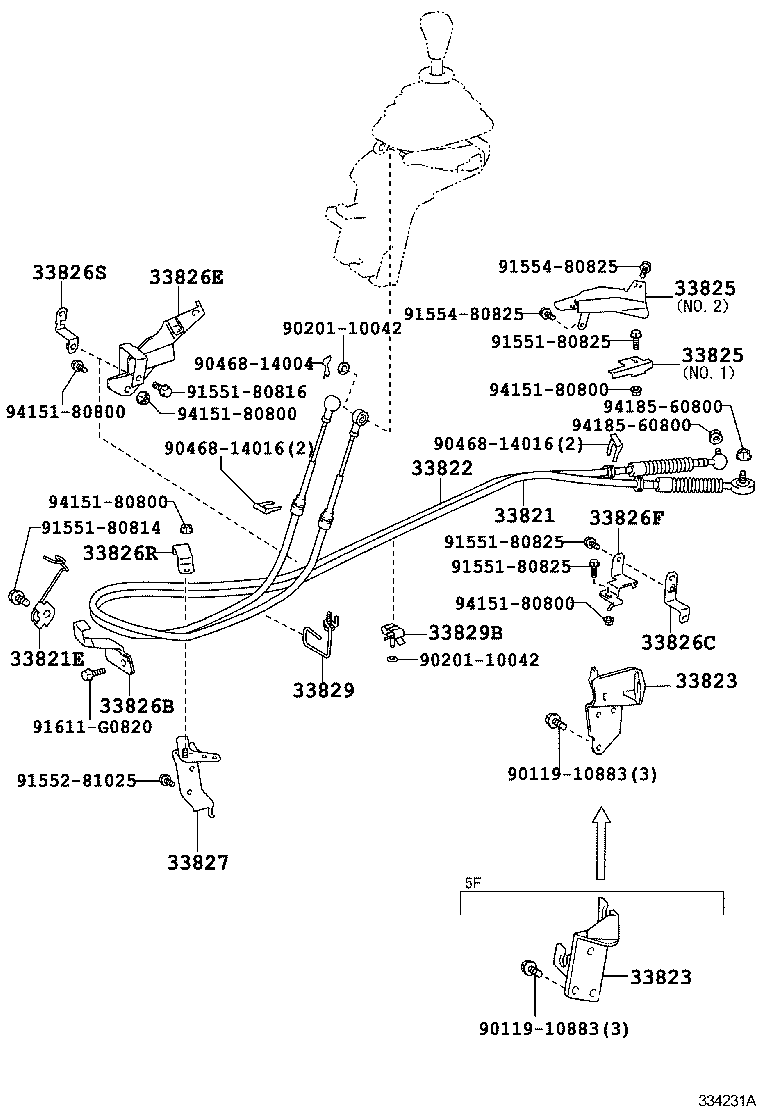  DYNA TOYOACE |  SHIFT LEVER RETAINER