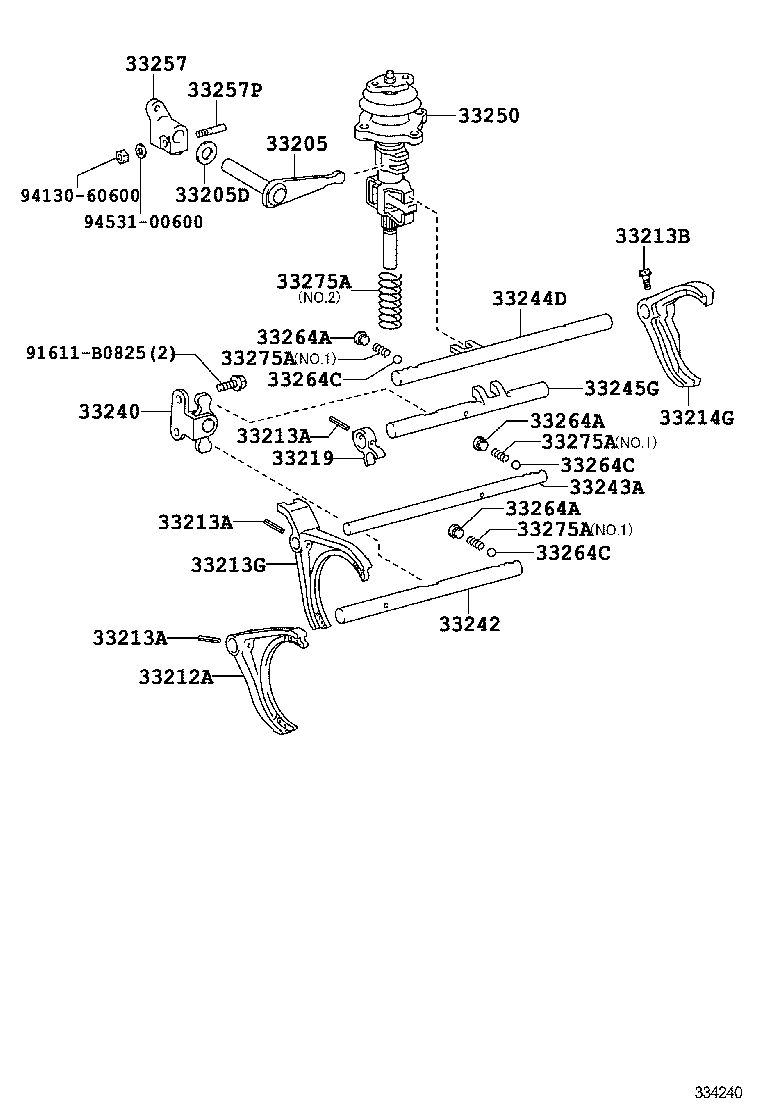  DYNA TOYOACE HV |  GEAR SHIFT FORK LEVER SHAFT MTM