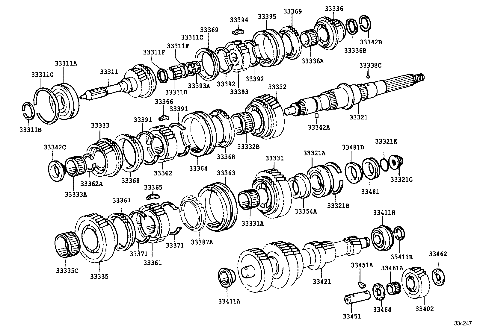  DYNA TOYOACE |  TRANSMISSION GEAR MTM