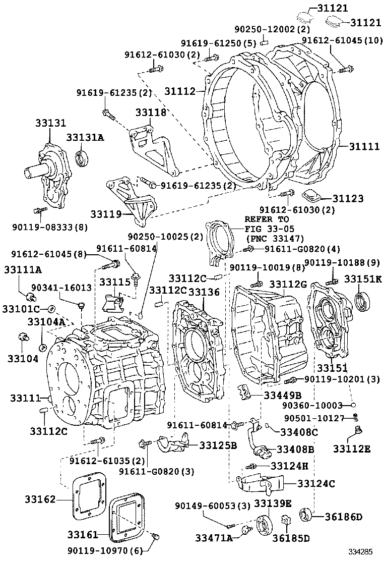  DYNA TOYOACE |  CLUTCH HOUSING TRANSMISSION CASE MTM