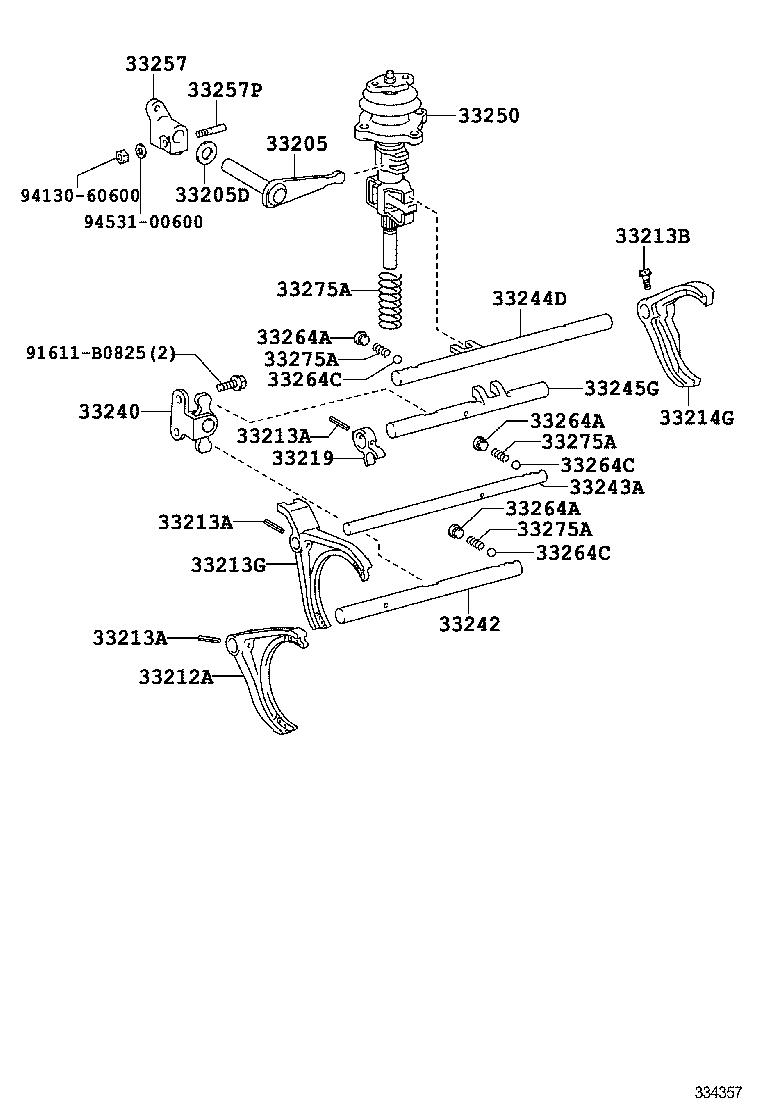  DYNA TOYOACE HV |  GEAR SHIFT FORK LEVER SHAFT MTM