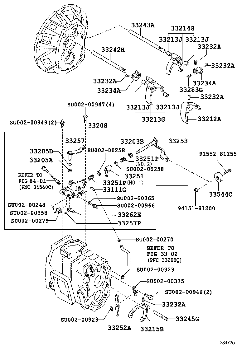  DYNA TOYOACE |  GEAR SHIFT FORK LEVER SHAFT MTM