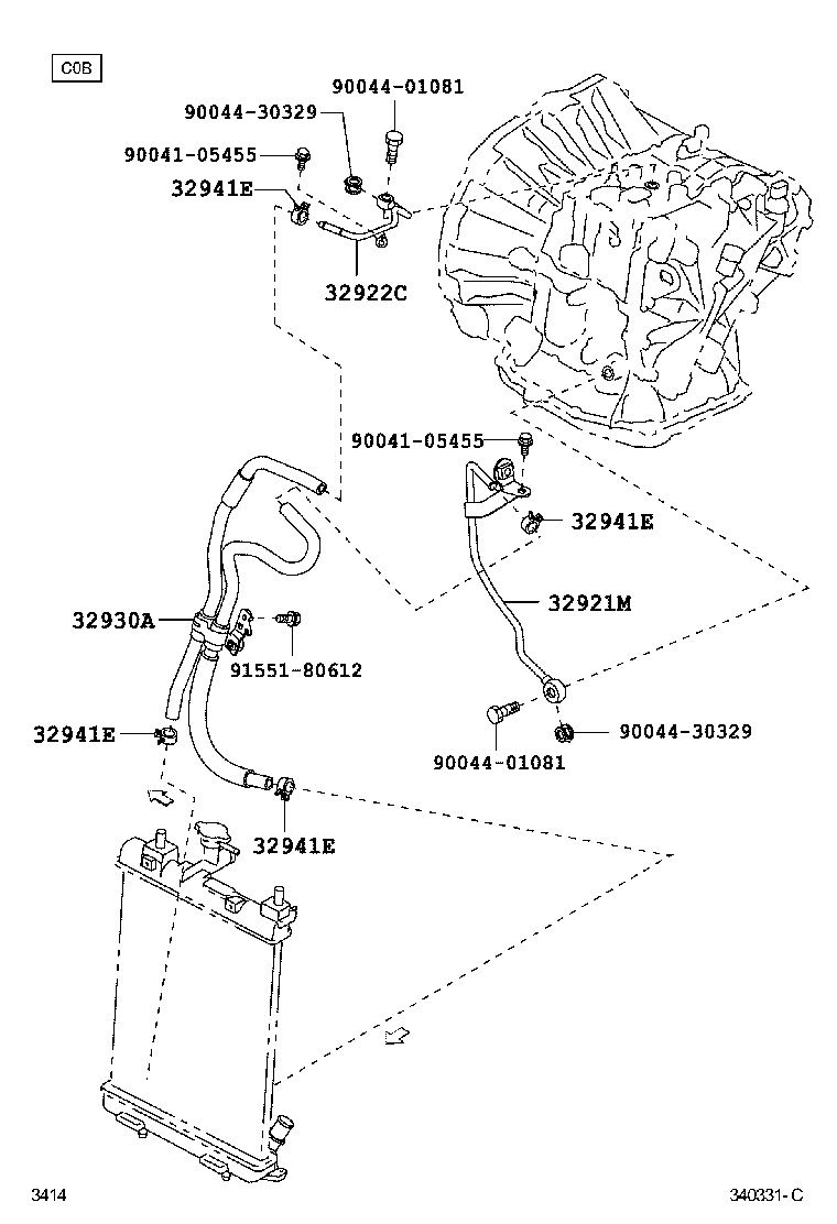  PIXIS EPOCH |  OIL COOLER TUBE CVT