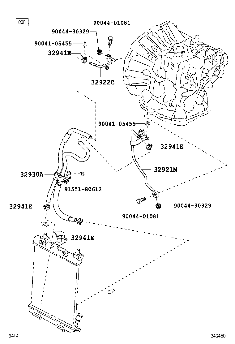  PIXIS SPACE |  OIL COOLER TUBE CVT