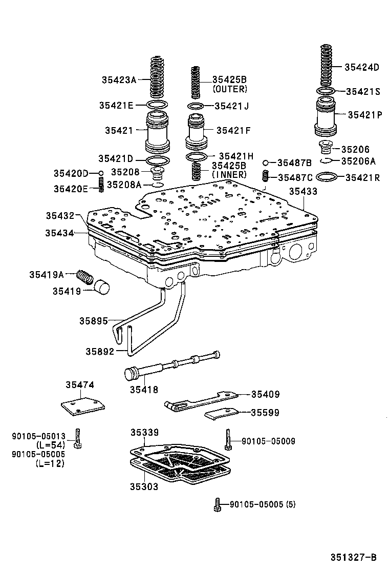  CROWN COMFORT SED |  VALVE BODY OIL STRAINER ATM
