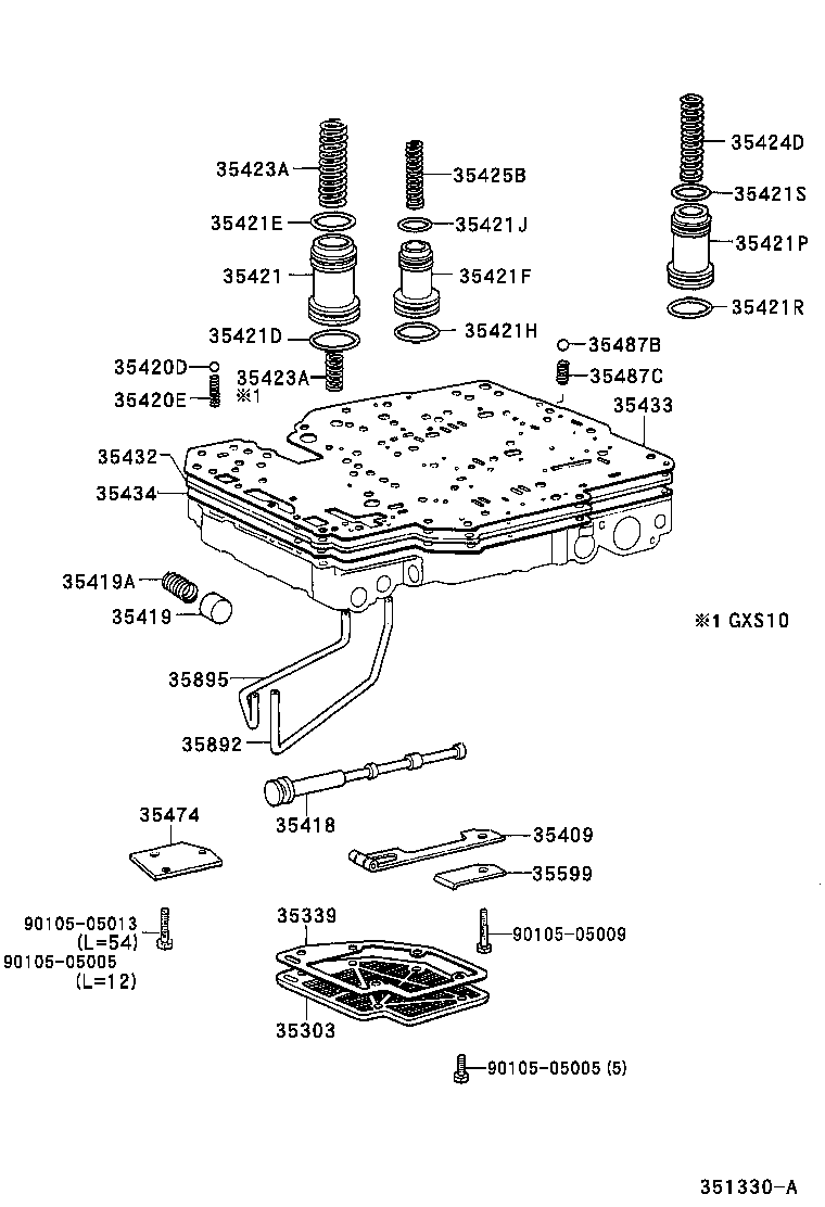  CROWN COMFORT SED |  VALVE BODY OIL STRAINER ATM