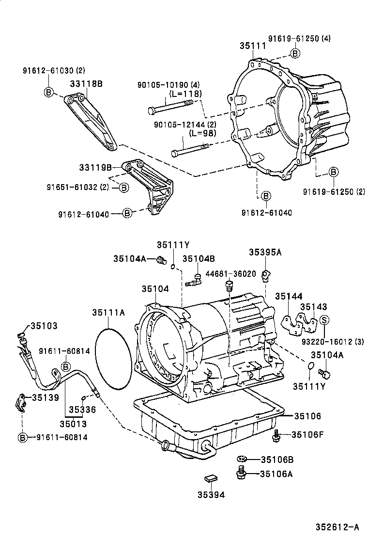  CROWN COMFORT SED |  TRANSMISSION CASE OIL PAN ATM