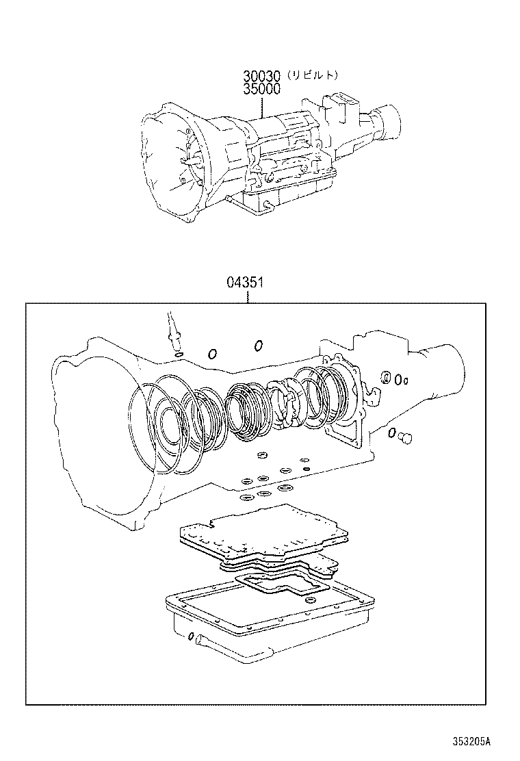  DYNA TOYOACE |  TRANSAXLE OR TRANSMISSION ASSY GASKET KIT ATM