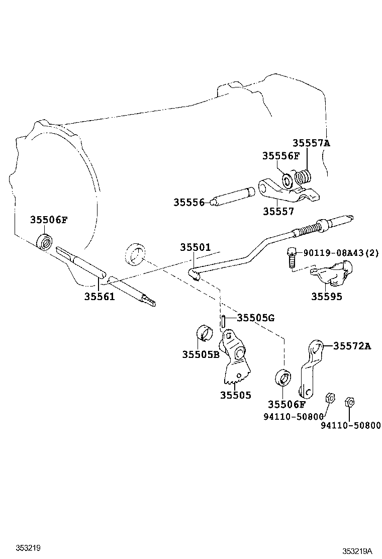 DYNA TOYOACE |  THROTTLE LINK VALVE LEVER ATM