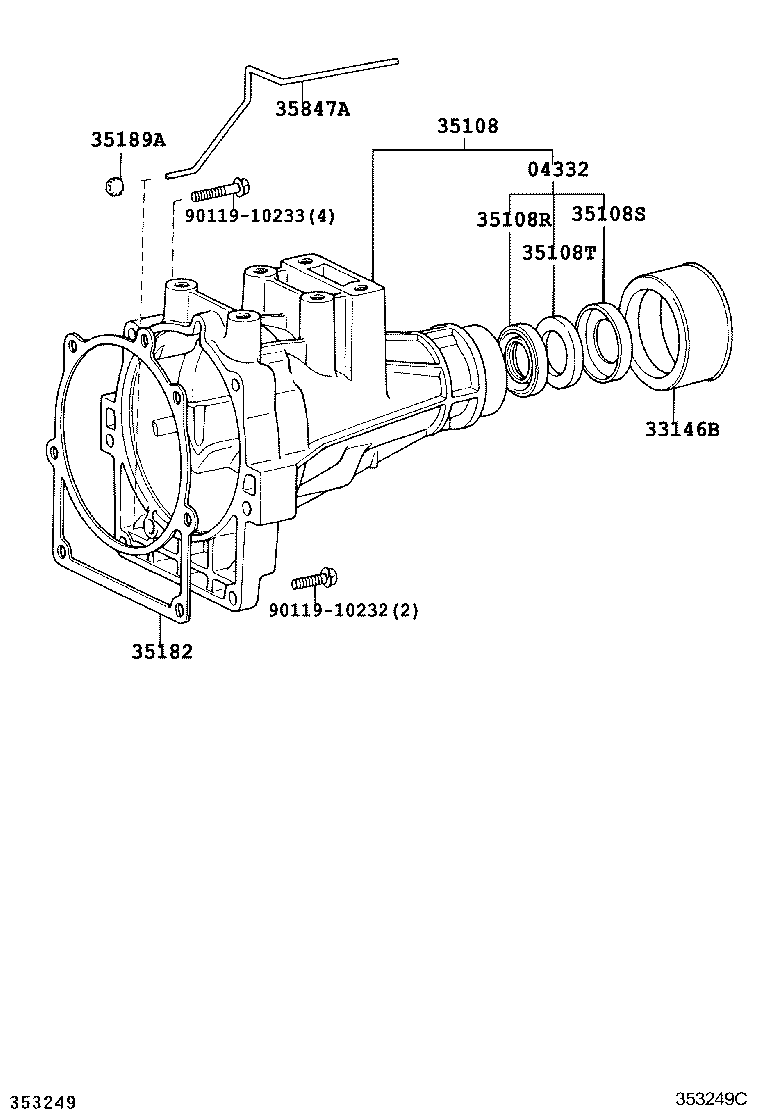  DYNA TOYOACE |  EXTENSION HOUSING ATM