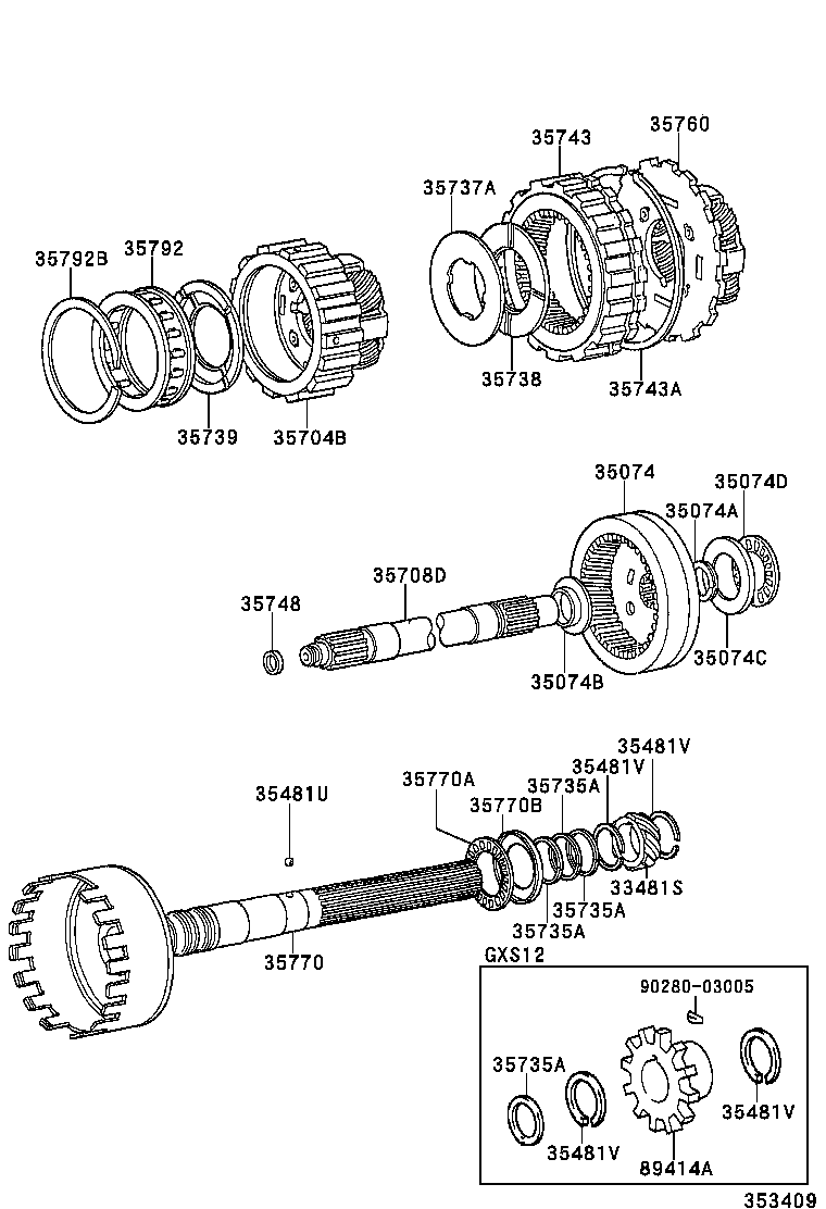 CROWN COMFORT SED | PLANETARY GEAR REVERSE PISTON COUNTER GEAR ATM