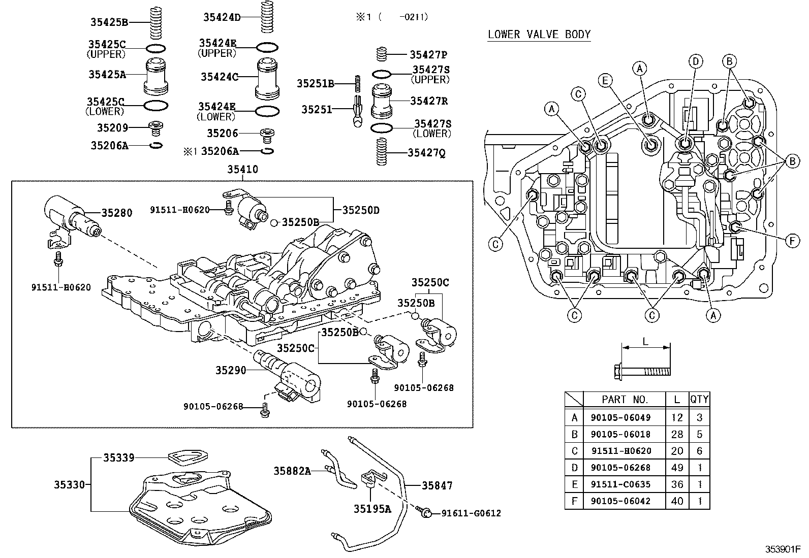  PROBOX SUCCEED |  VALVE BODY OIL STRAINER ATM