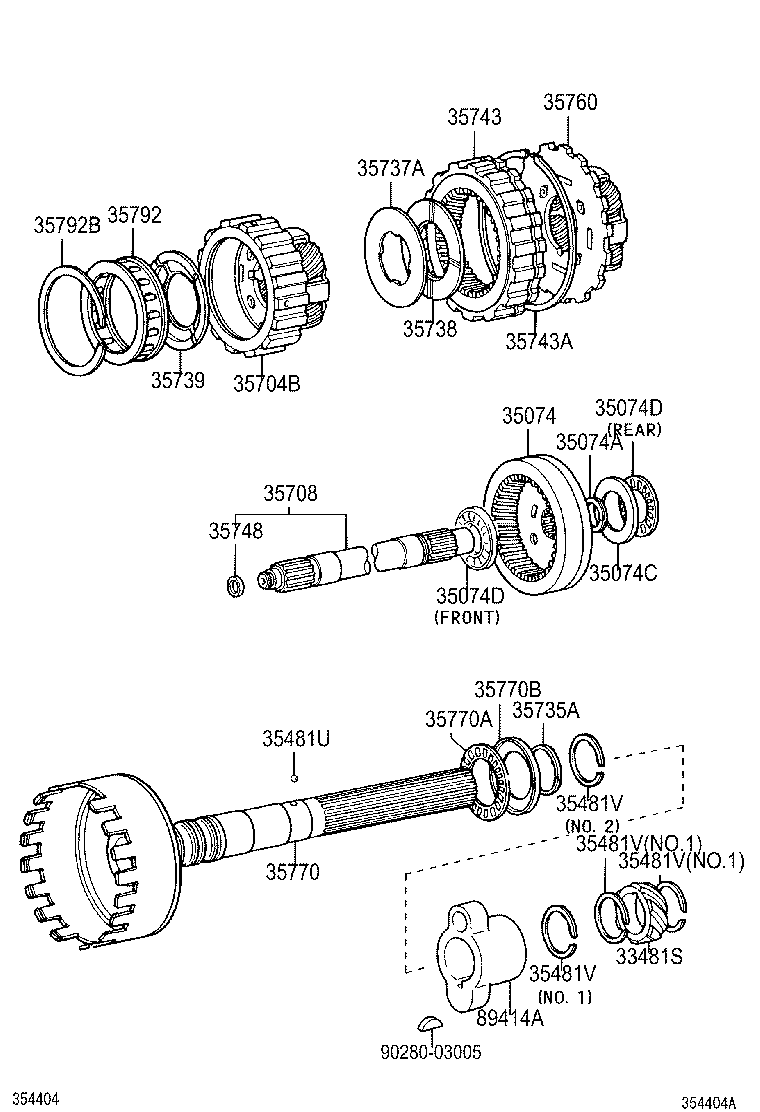  DYNA TOYOACE |  PLANETARY GEAR REVERSE PISTON COUNTER GEAR ATM