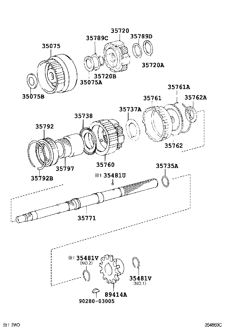 HIACE REGIUSACE | PLANETARY GEAR REVERSE PISTON COUNTER GEAR ATM