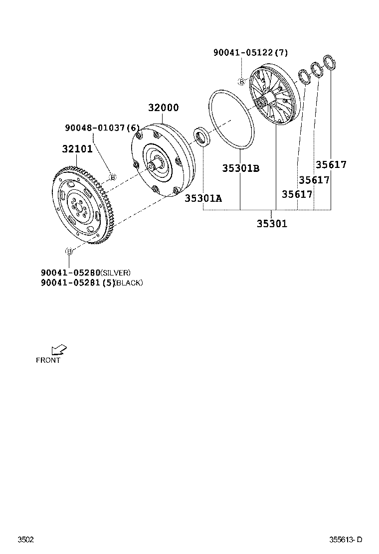 RUSH |  TORQUE CONVERTER FRONT OIL PUMP CHAIN ATM