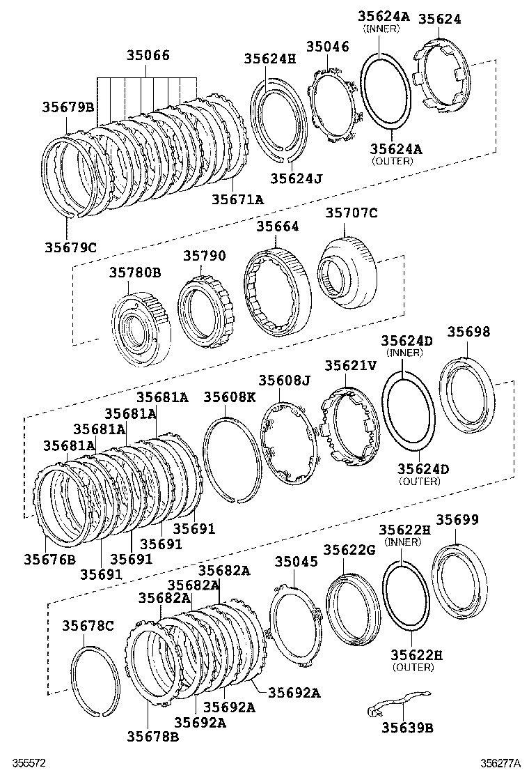  LAND CRUISER 200 202 |  CENTER SUPPORT PLANETARY SUN GEAR ATM