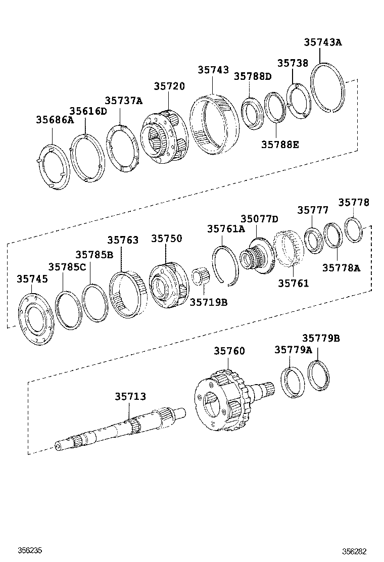  LAND CRUISER 200 202 |  PLANETARY GEAR REVERSE PISTON COUNTER GEAR ATM