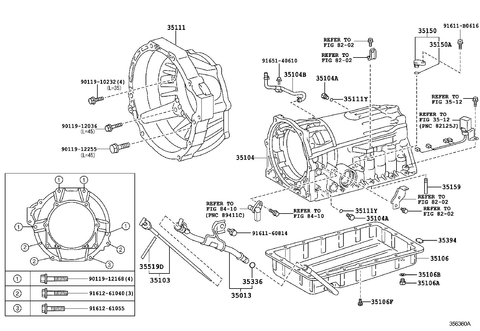  CROWN COMFORT SED |  TRANSMISSION CASE OIL PAN ATM