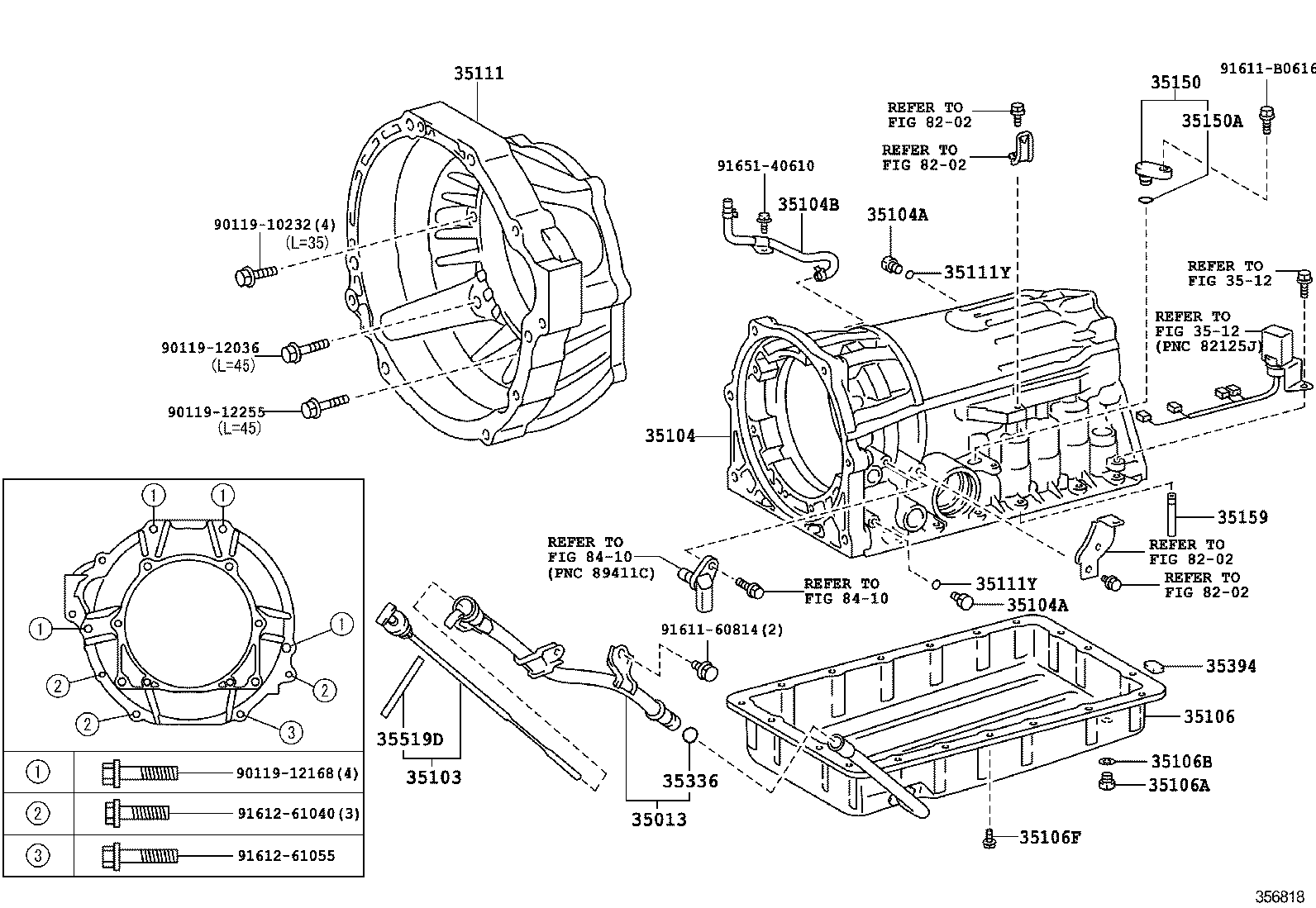  CROWN COMFORT SED |  TRANSMISSION CASE OIL PAN ATM