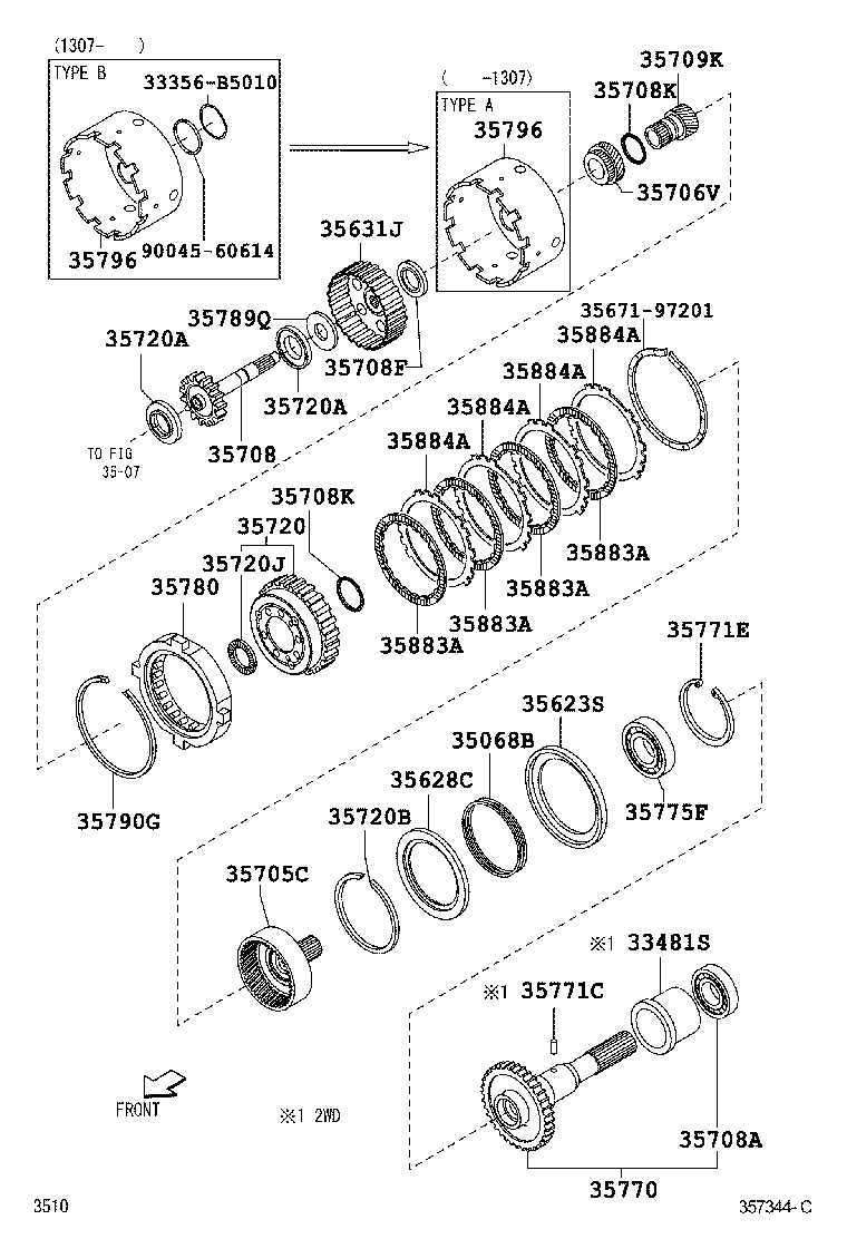  PIXIS VAN |  PLANETARY GEAR REVERSE PISTON COUNTER GEAR ATM