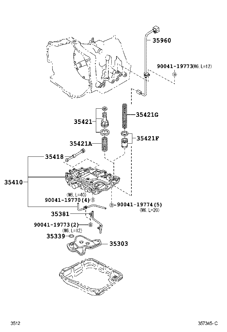  PIXIS VAN |  VALVE BODY OIL STRAINER ATM