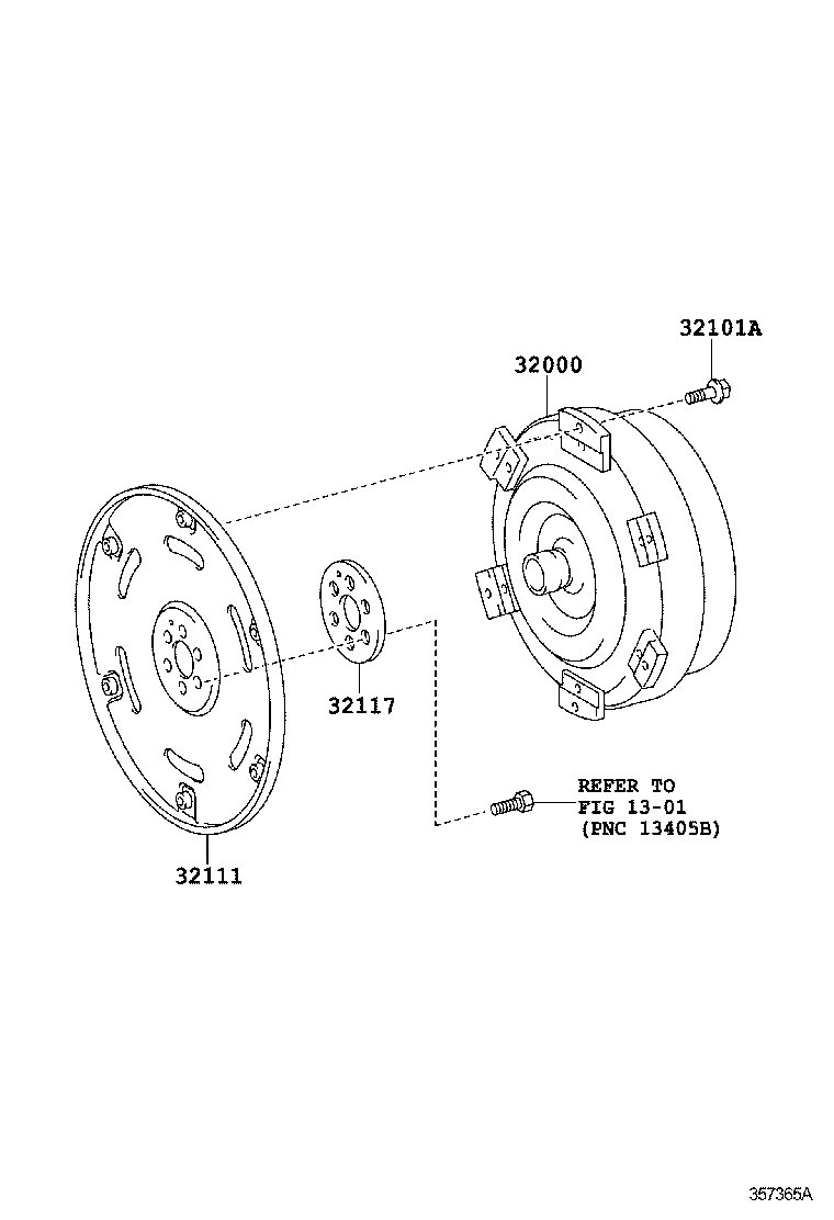  DYNA TOYOACE |  TORQUE CONVERTER FRONT OIL PUMP CHAIN ATM
