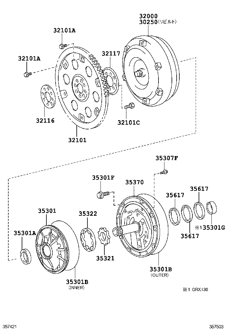 MARK X | TORQUE CONVERTER FRONT OIL PUMP CHAIN ATM