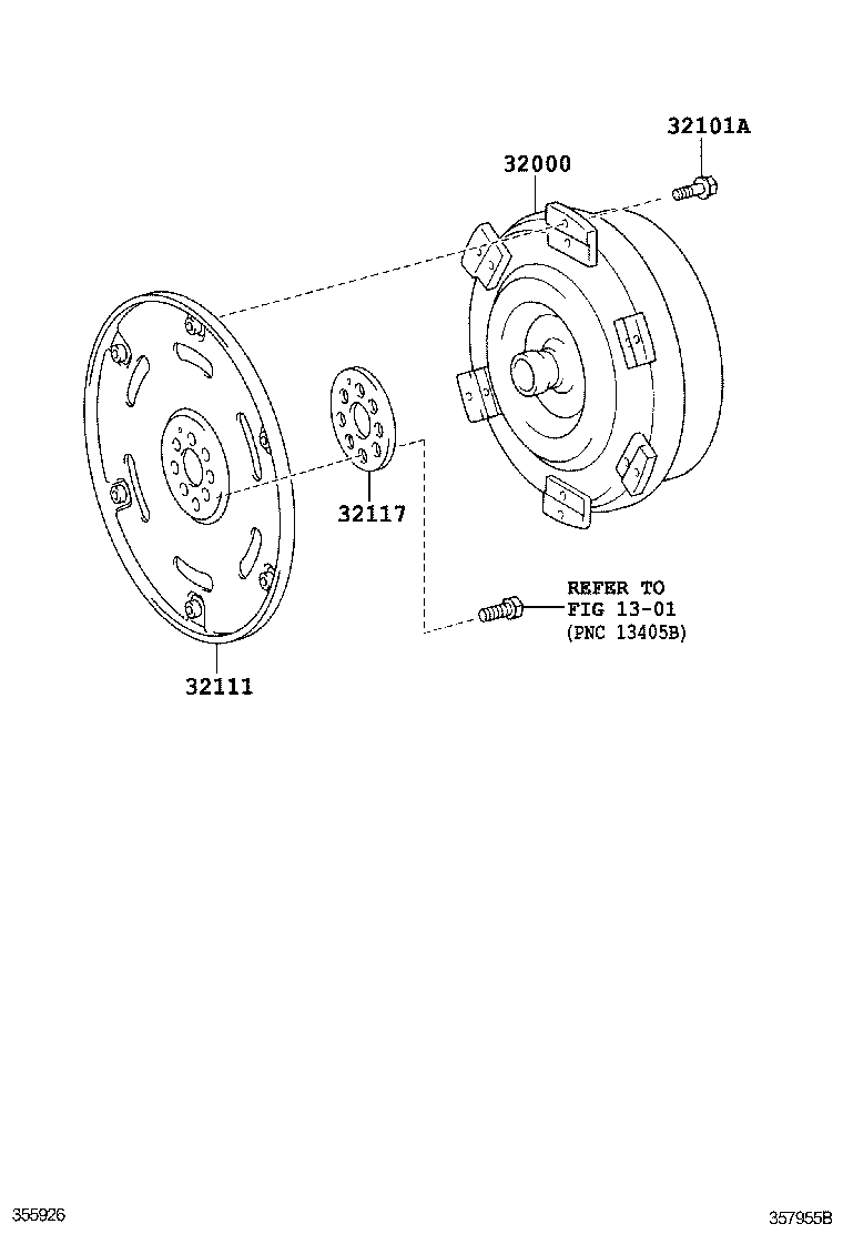  DYNA TOYOACE |  TORQUE CONVERTER FRONT OIL PUMP CHAIN ATM