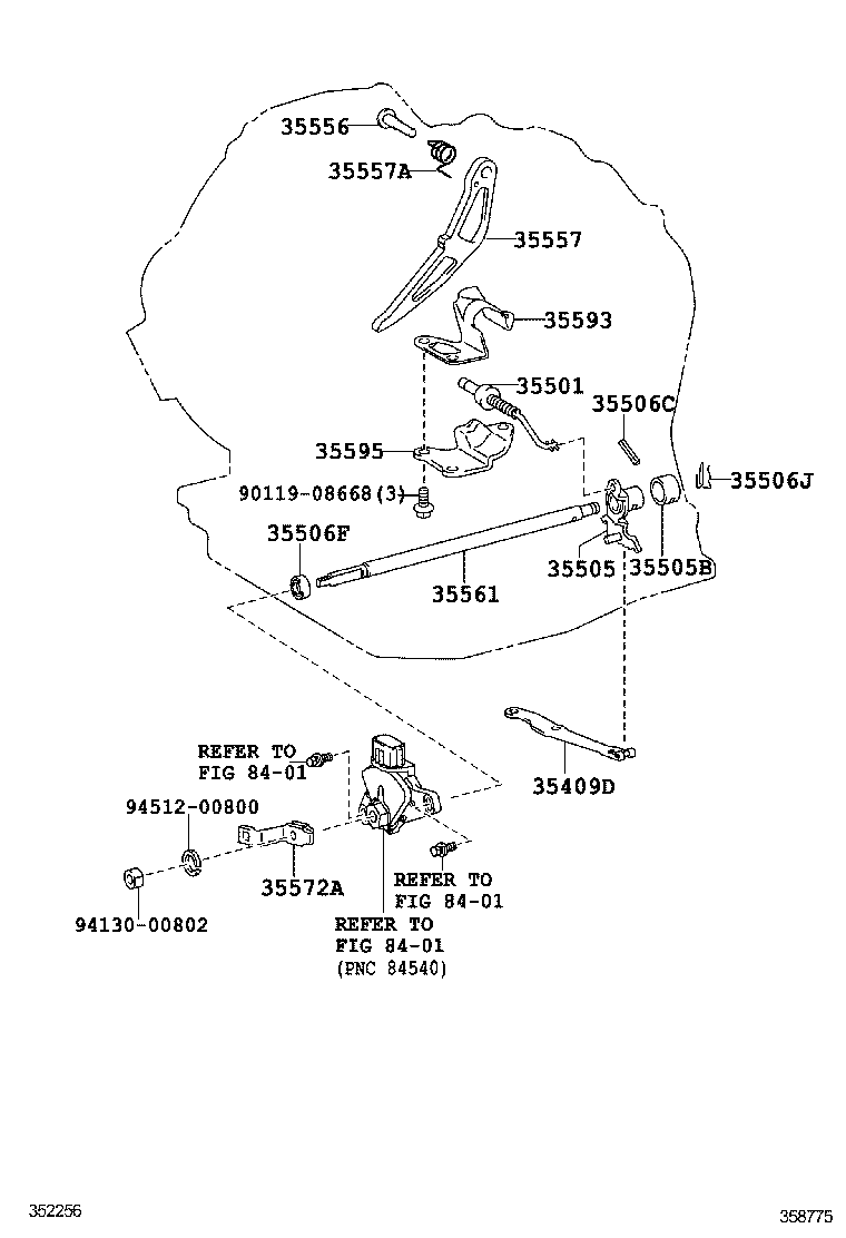  SIENTA |  THROTTLE LINK VALVE LEVER ATM