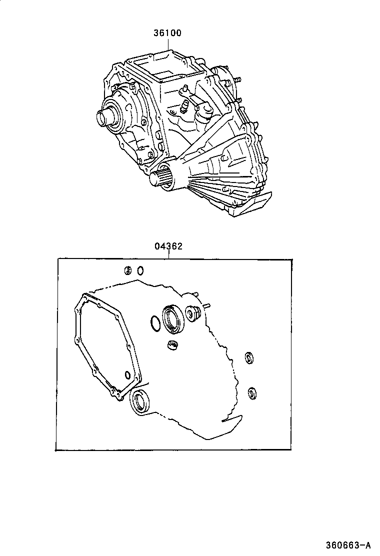  DYNA TOYOACE |  TRANSFER ASSEMBLY GASKET KIT